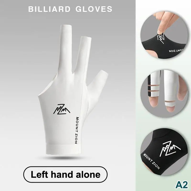 Fingerless Billiard Pool Glove – Breathable Ice Silk 3-Finger Billiard Cue Glove Axl A2