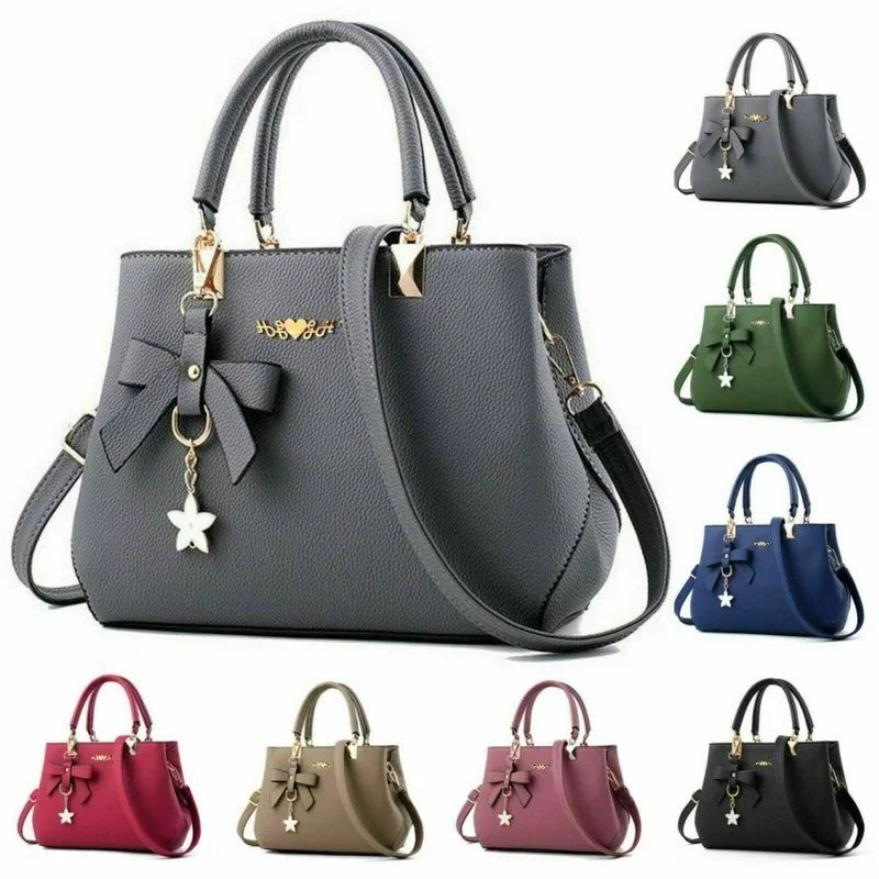 Women's Floral Bowknot Crossbody Shoulder Bag – 6 Colors PU Crossbody Shoulder Bag Axl