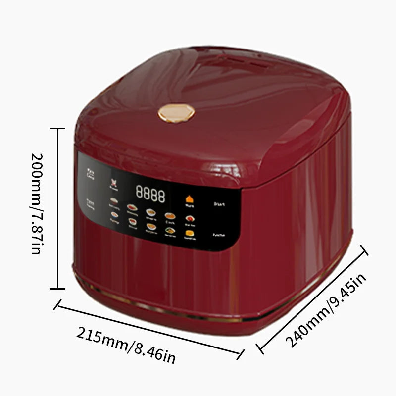 BALASHOV 2L Smart Electric Rice Cooker – Multifunction Warmer Electric Rice Cooker Axl Red US