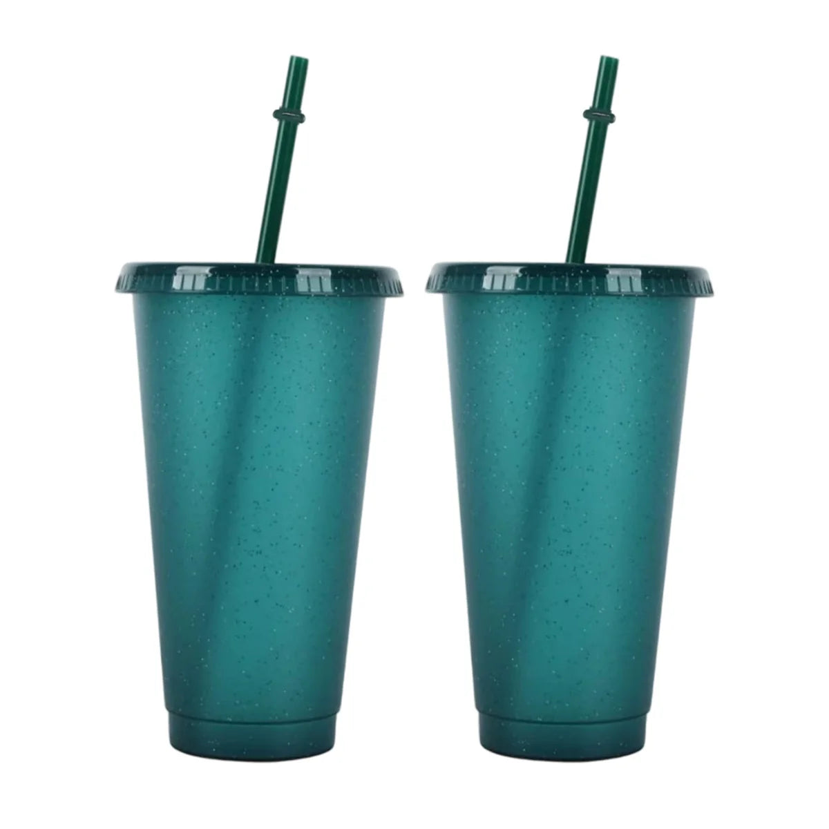 Reusable Acrylic Tumblers with Lids & Straws – 710ml 2/4 Pack Acrylic Tumbler Set Axl 2pcs green