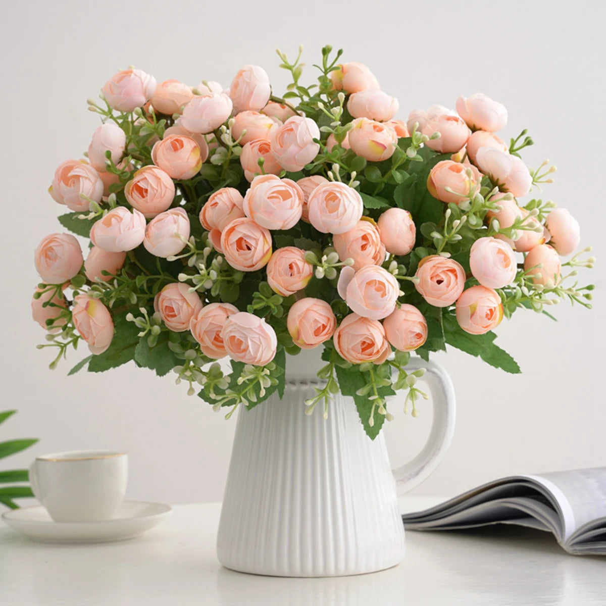 Artificial Silk Rose Bouquet – Wedding & Home Décor Gift Artificial Flower Bouquet Axl