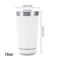 16oz Speaker Tumbler – Wireless Bluetooth Stainless Steel Mug Speaker Tumbler Axl other White