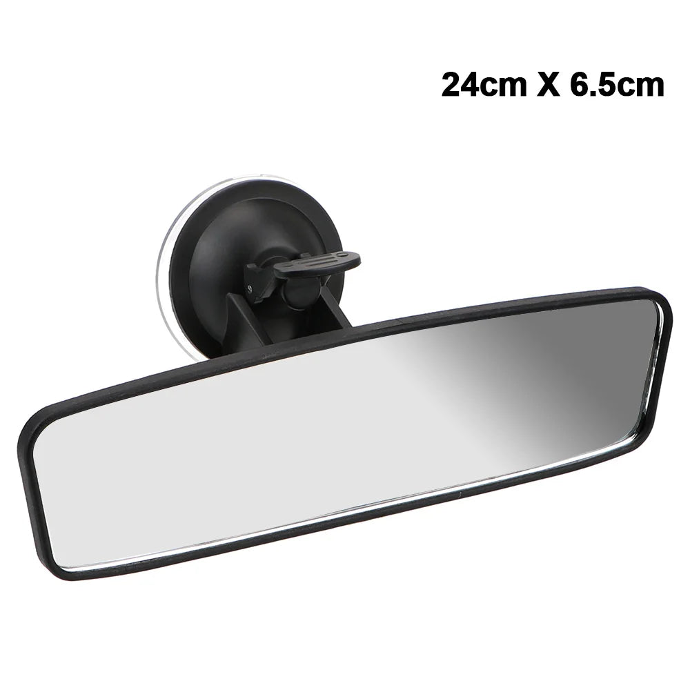 Wide-Angle Interior Rearview Mirror | Universal Suction Cup Interior Car Mirror Axl