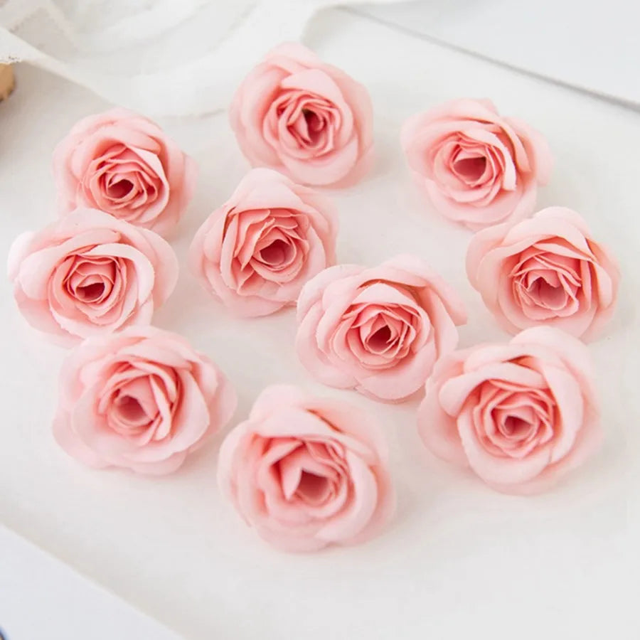 Silk Artificial Rose Heads 5/10Pcs – Wedding & Home Décor Artificial Silk Flowers Axl Color 10 10pcs