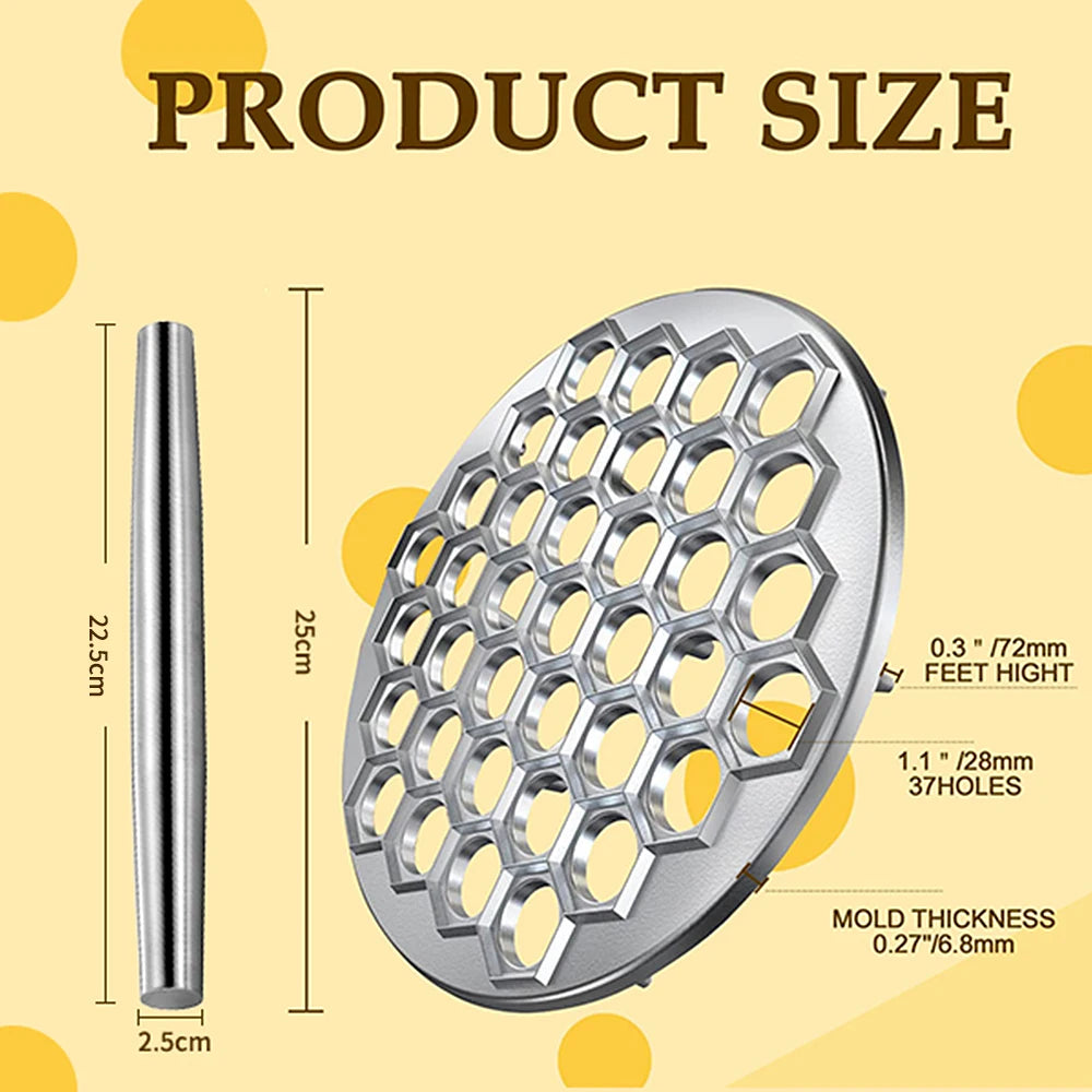 37-Hole Aluminum Pelmeni & Ravioli Dumpling Maker Mold Dumpling Maker Mold Axl