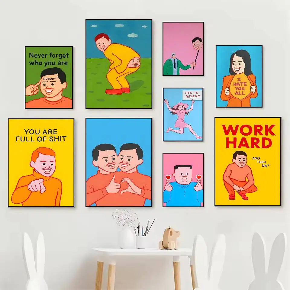Joan Cornella Art Poster – Self-Adhesive Waterproof HD Wall Art Art Wall Poster Axl