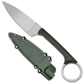 Portable Stainless Steel Fruit Knife with Protective Sleeve Paring Knife Axl green