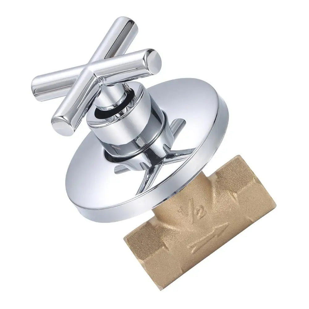 Brass Concealed Shower Stop Valve 1/2" 3/4" Shutoff Fitting Shower Stop Valve Axl