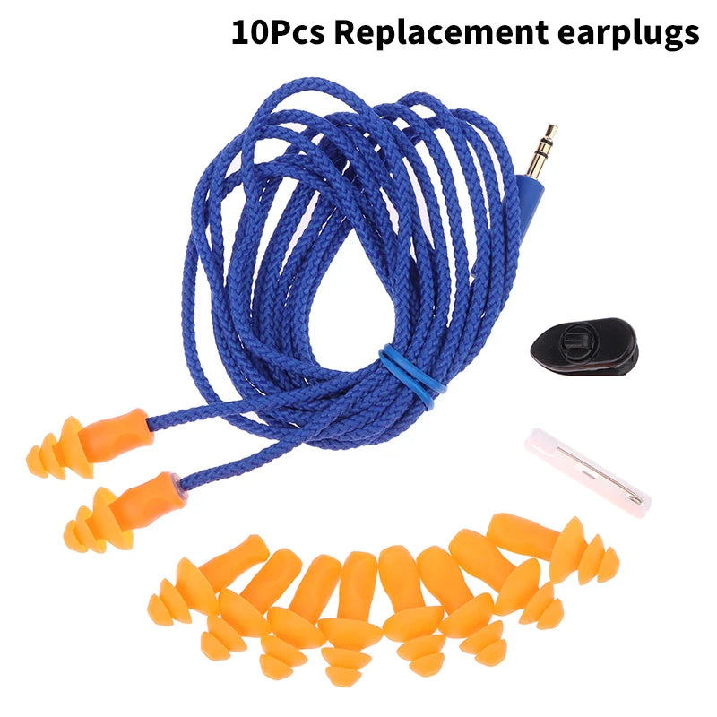 Industrial Noise Reduction Earplugs – Reusable Silicone Work Ear Protection Industrial Earplugs Axl