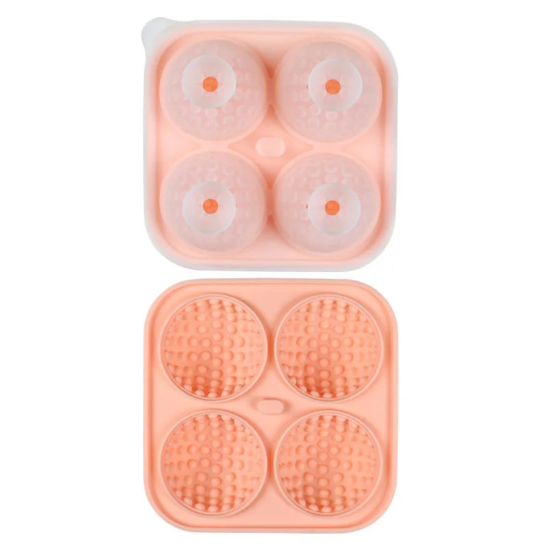 Silicone Ice Ball Mold with Lid | Round Ice Cube Tray – KEMORELA Ice Ball Mold Axl Round-Pink