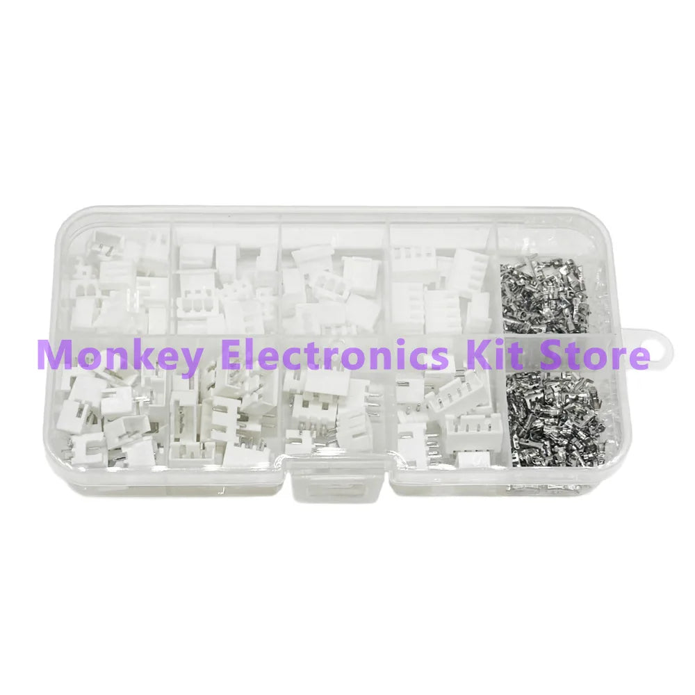 250 PCS JST PH 2.0mm & XH 2.54mm Connector Kit – Wire Terminals Wire Connector Kit Axl
