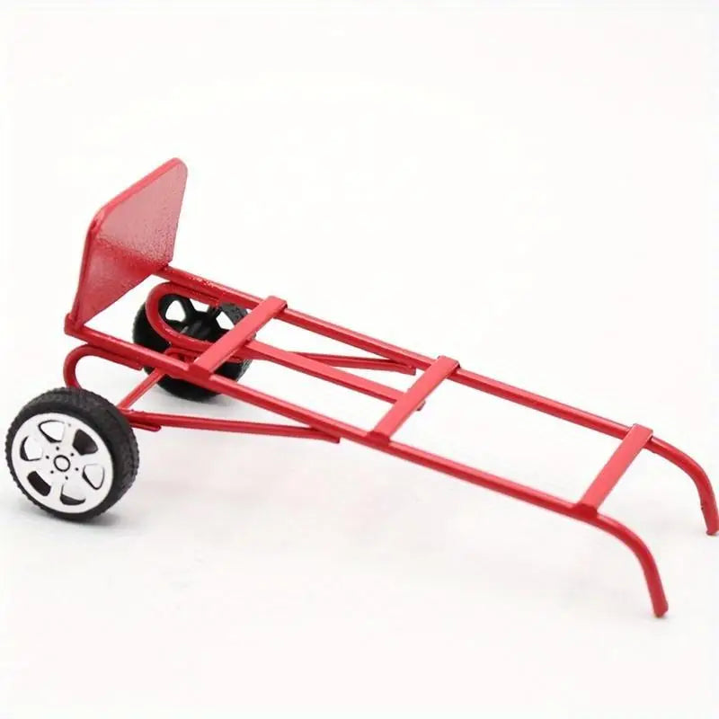 1:12 Miniature Metal Pull Cart – Dollhouse Garden Accessory Dollhouse Accessory Axl