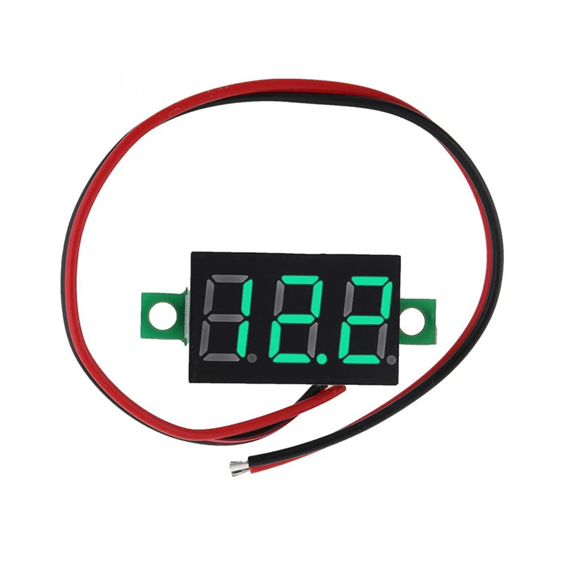 Mini LED Digital Voltmeter DC 4.5V–30V Panel Voltage Meter Digital Voltmeter Axl Green