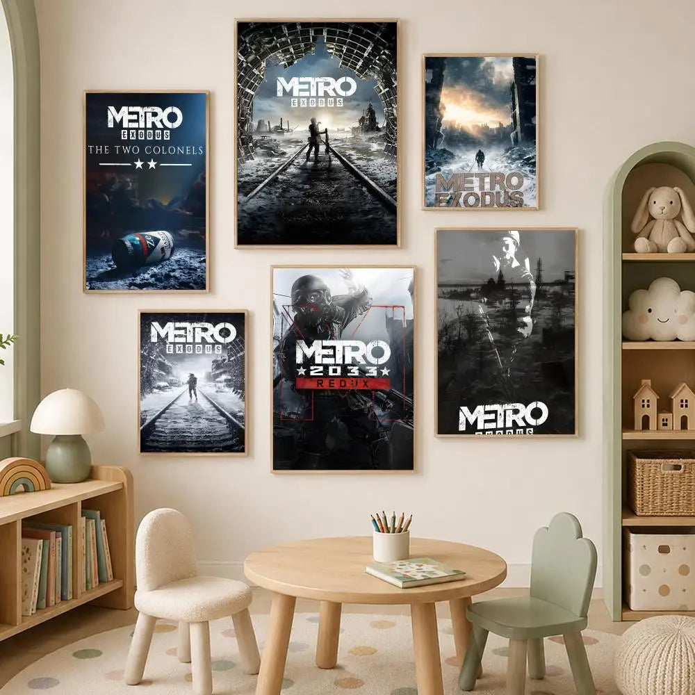 Metro Exodus HD PVC Wall Poster – Self-Stick & Waterproof Wall Art Poster Axl