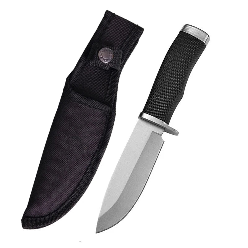 Outdoor Fixed-Blade EDC Knife – Stainless Steel & Nylon Sheath Fixed Blade Knife Axl 1PCS