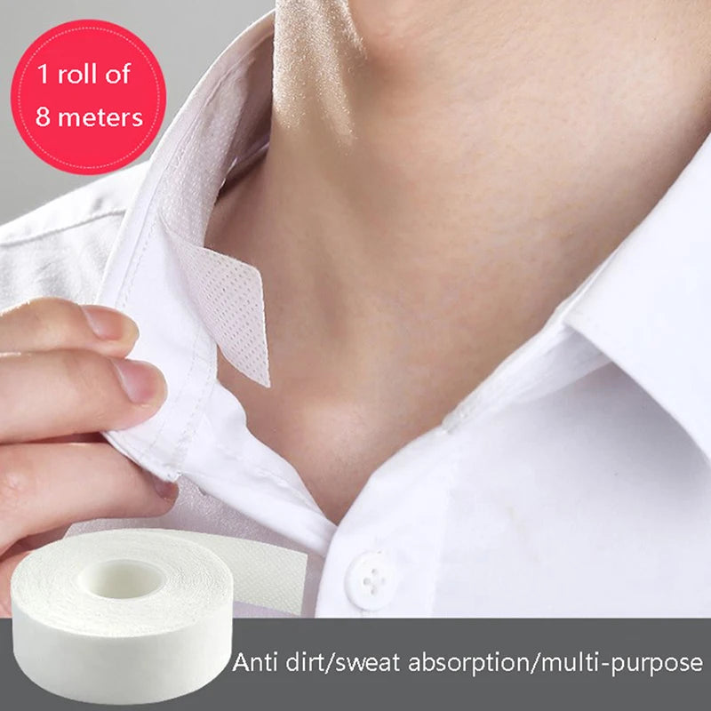 Self-Adhesive Collar Tape – Sweat-Absorbing Shirt Neck Pads Collar Styling Tape Axl