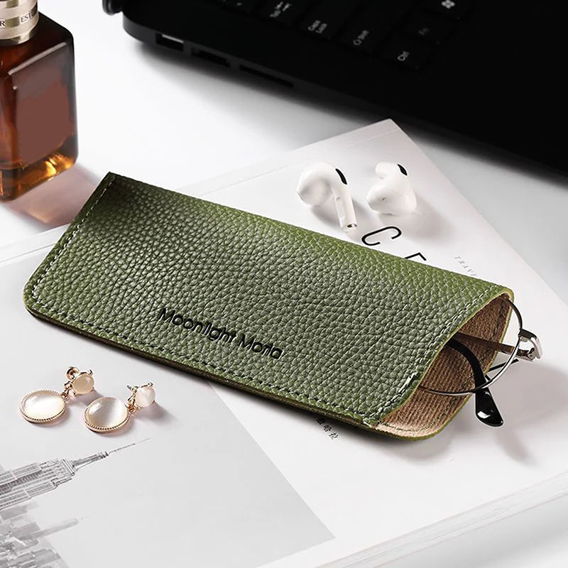 Unisex PU Leather Soft Shell Eyeglasses Case – Glasses Bag Eyeglasses Case Axl A8