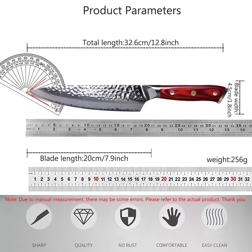 67-Layer Damascus Steel Chef Knife – 8" Professional Kitchen Knife Damascus Chef Knife Axl