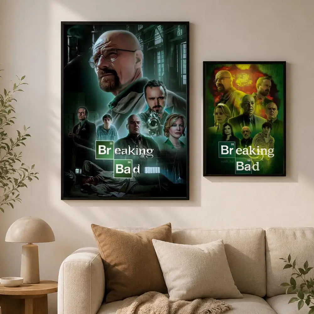 Breaking Bad PVC Wall Poster – Peel-and-Stick HD Art Decor PVC Wall Poster Axl