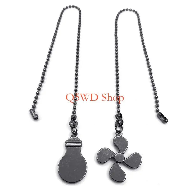 Steel Ceiling Fan Pull Chain Extender – 35cm Easy Install Fan Chain Extender Axl