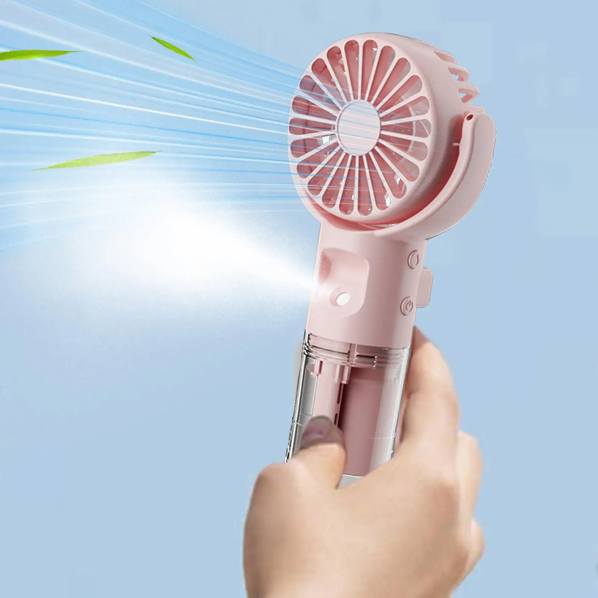 Mini Handheld Misting Fan – USB Rechargeable Water Spray Fan Handheld Misting Fan Axl