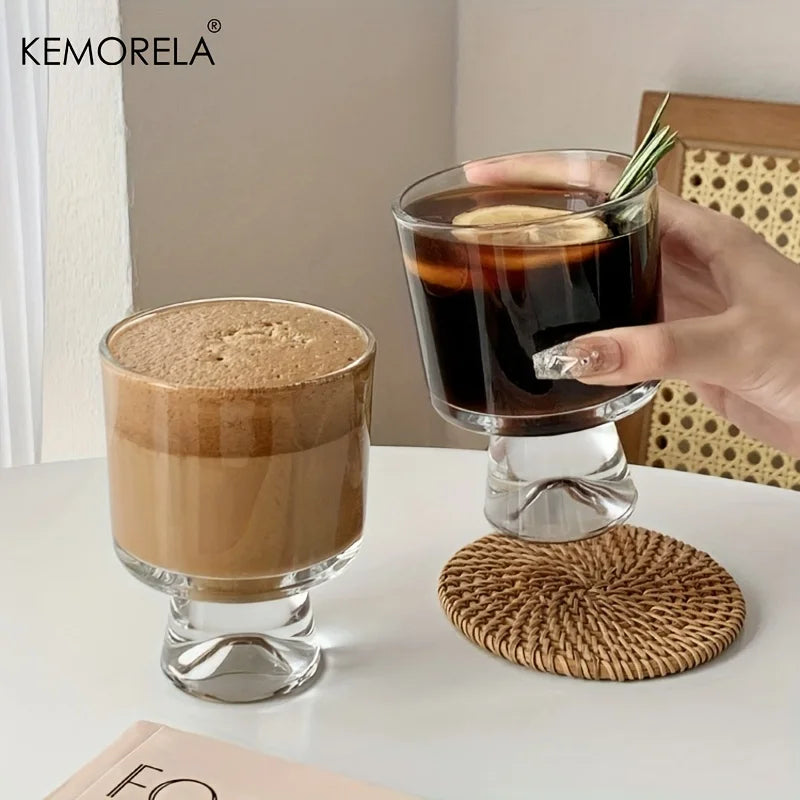 KEMORELA 8.1oz Mini Long Stem Glass Cup – Wine & Desserts Glass Stemware Cup Axl
