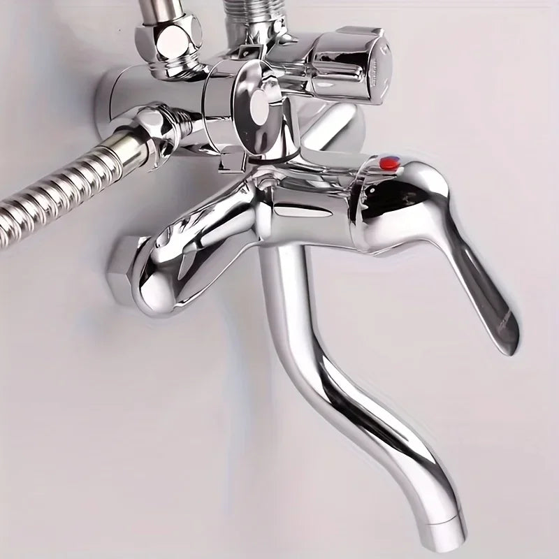 3-Way Bathroom Faucet Splitter – ABS Shower Arm & Spray Adapter Faucet Splitter Adapter Axl