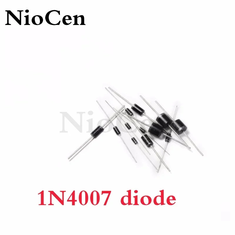 100pcs 1N4007 Rectifier Diode 1A 1200V DO-41 DIP – NioCen Rectifier Diode Pack Axl