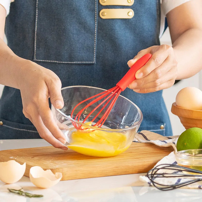 Mini Silicone Egg Whisk – Manual Hand Beater Baking Tool Silicone Egg Whisk Axl