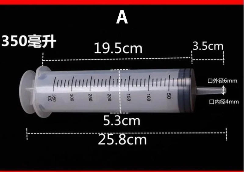 Large Reusable Syringe Pump 350ml/500ml – Oil, Fluid & Feeding Syringe Pump Axl