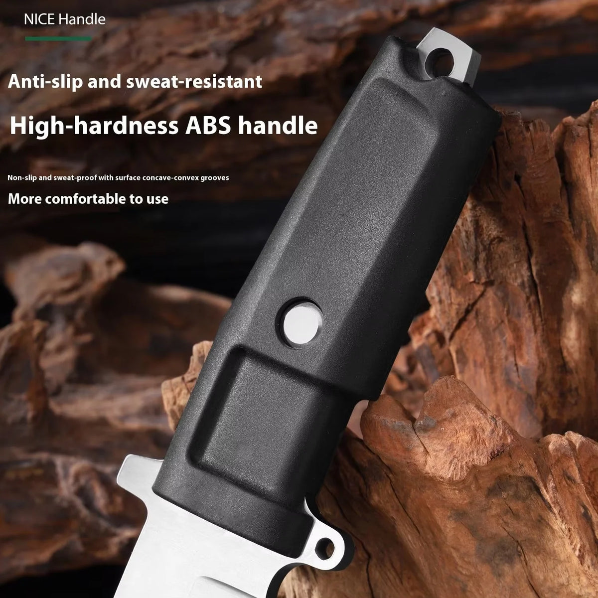 Jungle Straight Knife – Fixed Blade Camping Knife with Sheath Fixed Blade Knife Axl