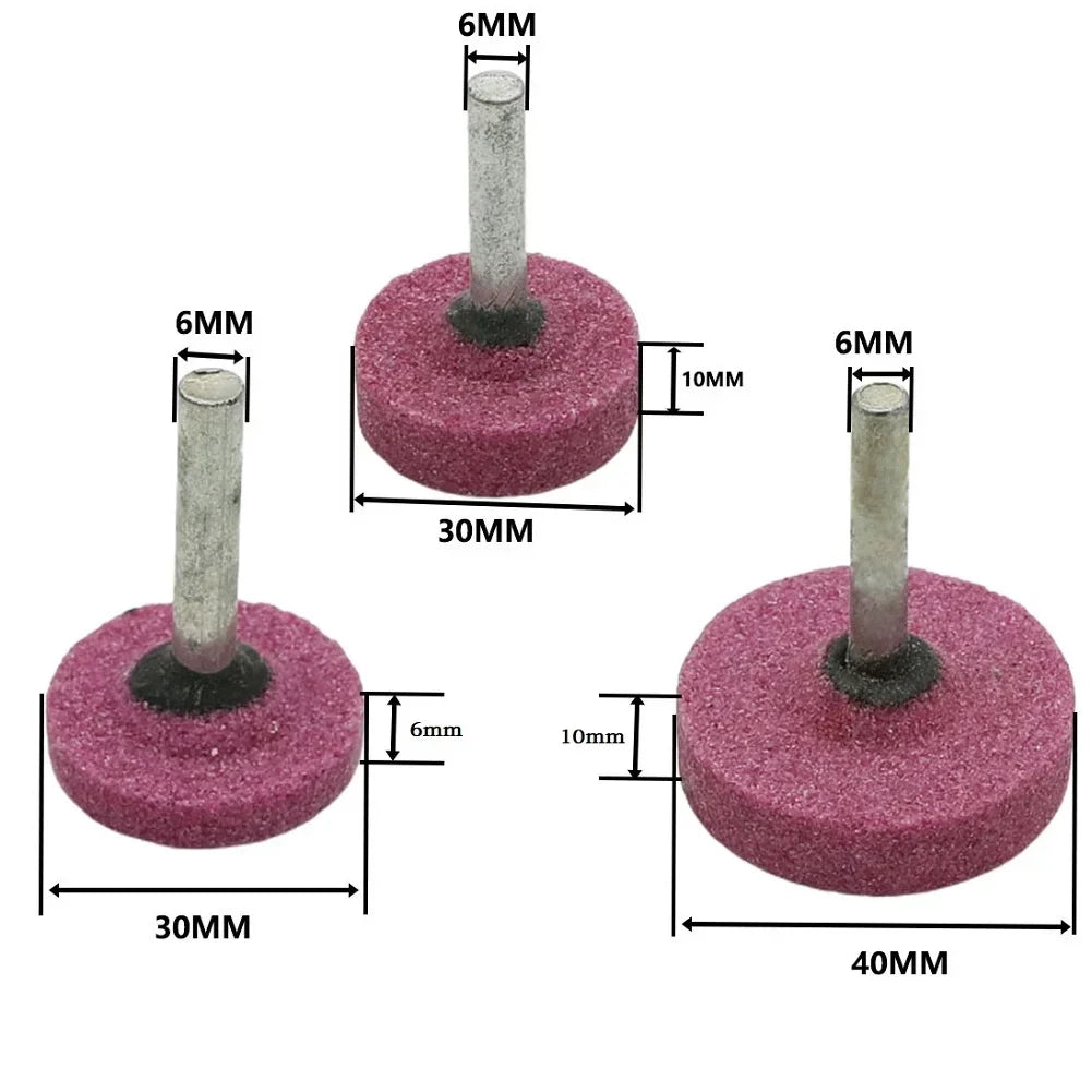 5-Pc Abrasive Mounted Stone Grinding Wheels | 6mm Shank Rotary Tool Rotary Tool Accessory Axl