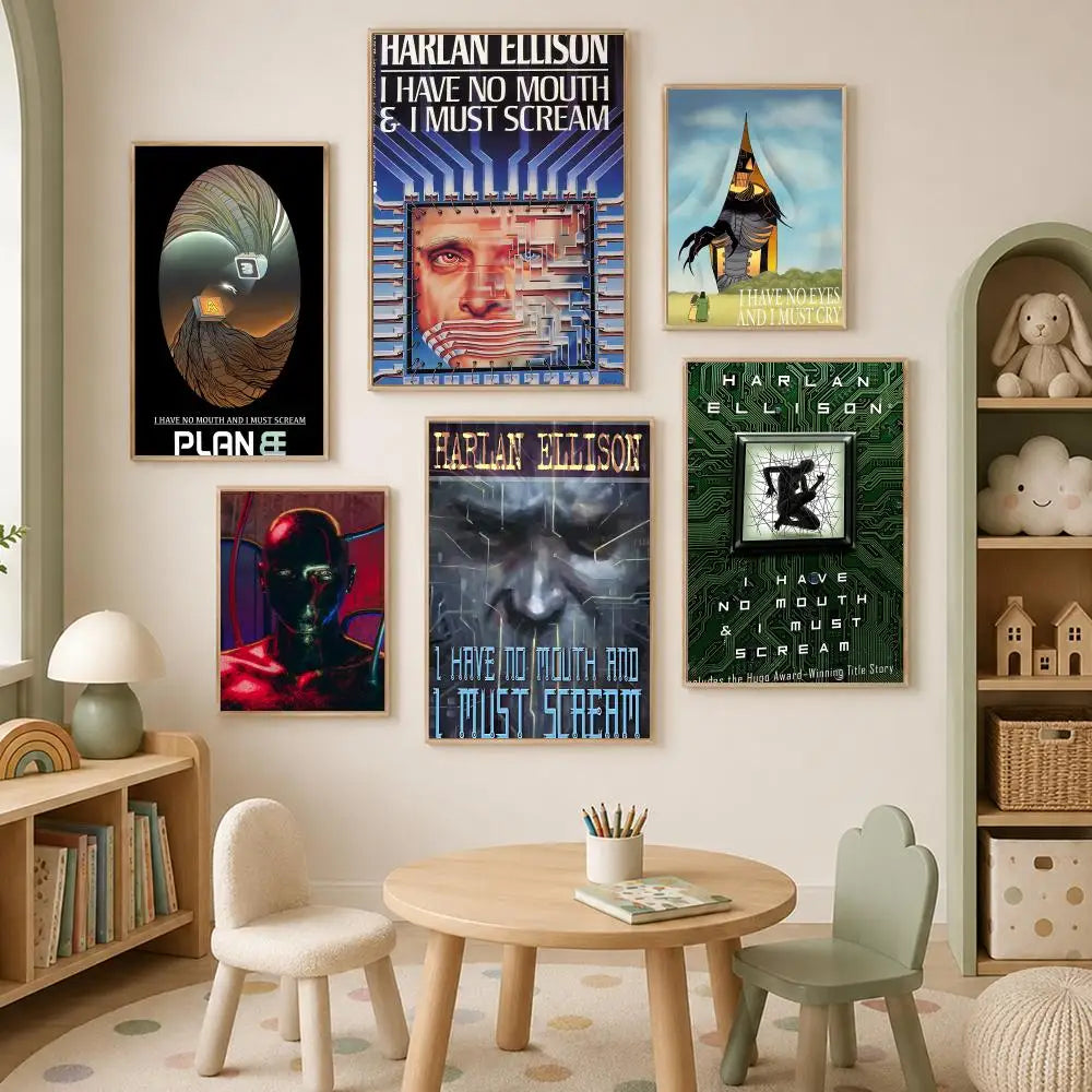I Have No Mouth and I Must Scream Poster – Self-Stick Wall Art Wall Art Poster Axl