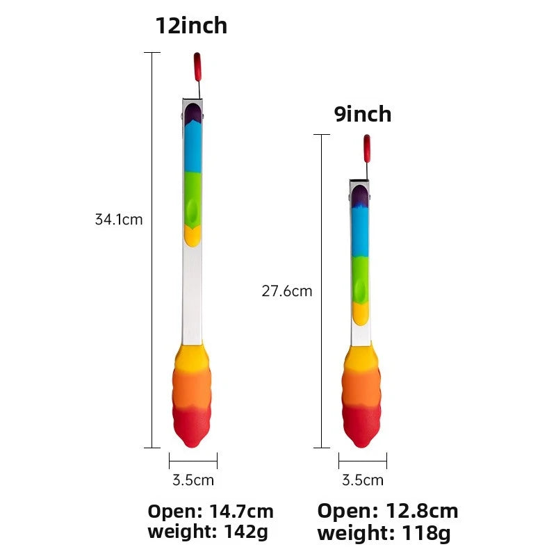 Heat Resistant Silicone Food Tongs – BBQ & Kitchen Cooking Kitchen Tongs Axl
