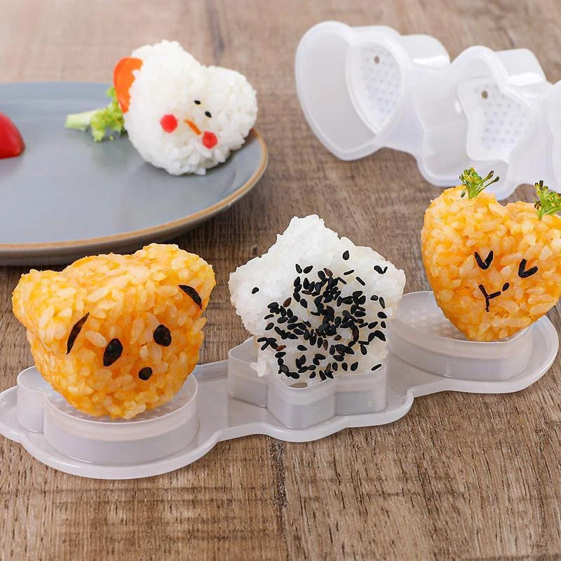 Cartoon Rice Ball Mold – Bento Sushi Onigiri DIY Tool Sushi Rice Mold Axl
