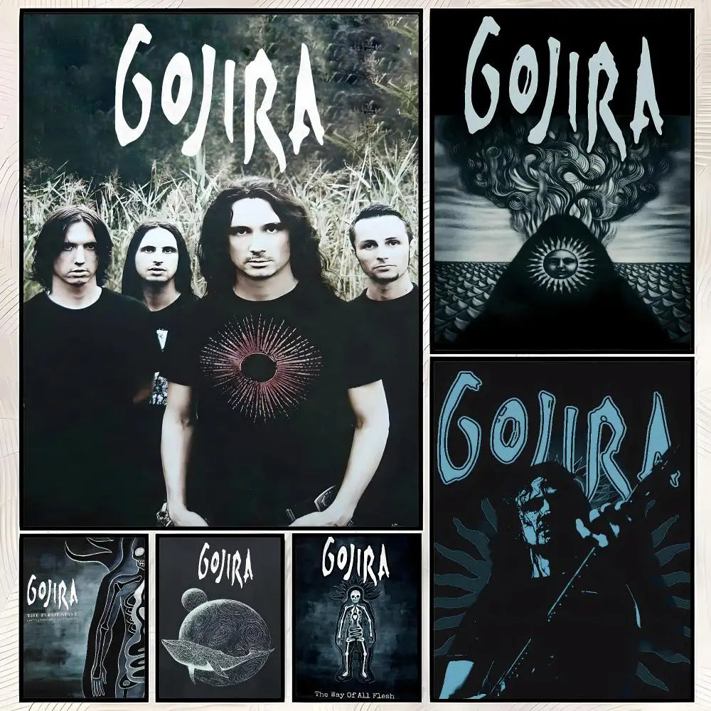 Gojira Band Wall Poster – Self-Stick HD Waterproof Wall Art Wall Art Poster Axl