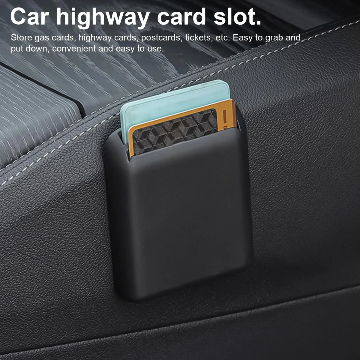 Car Card Organizer – Adhesive Registration Card Holder Car Interior Organizer Axl