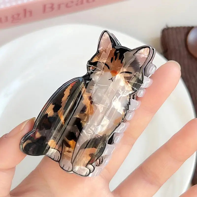 Animal Hair Claw Clip – Mammoth, Cat & Chameleon Design Hair Claw Clip Axl StyleA