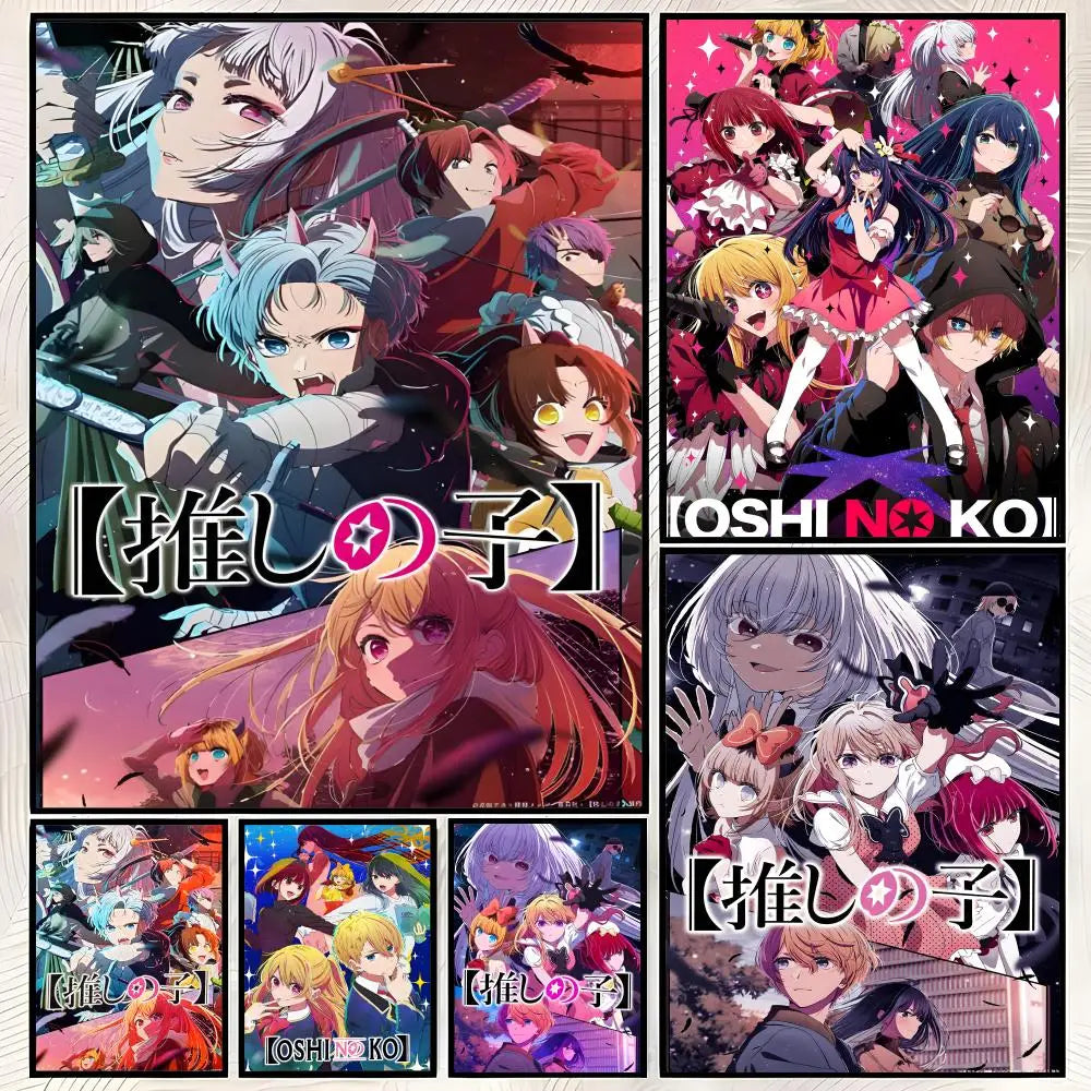 Oshi no Ko Anime Self-Stick HD PVC Wall Poster | Waterproof Anime Wall Poster Axl