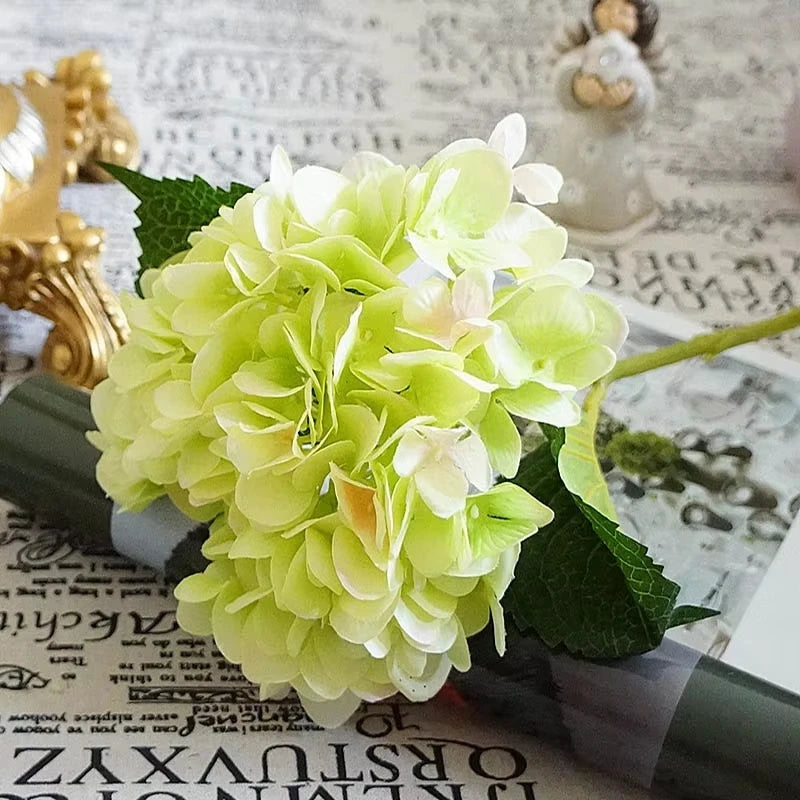 Silk Hydrangea Artificial Flowers – Wedding & Home Fake Bouquet Artificial Silk Flowers Axl color 3 1 pc