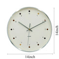 Modern Minimalist Silver Wall Clock – Silent Quartz 35cm Decorative Wall Clock Axl 14 Inch