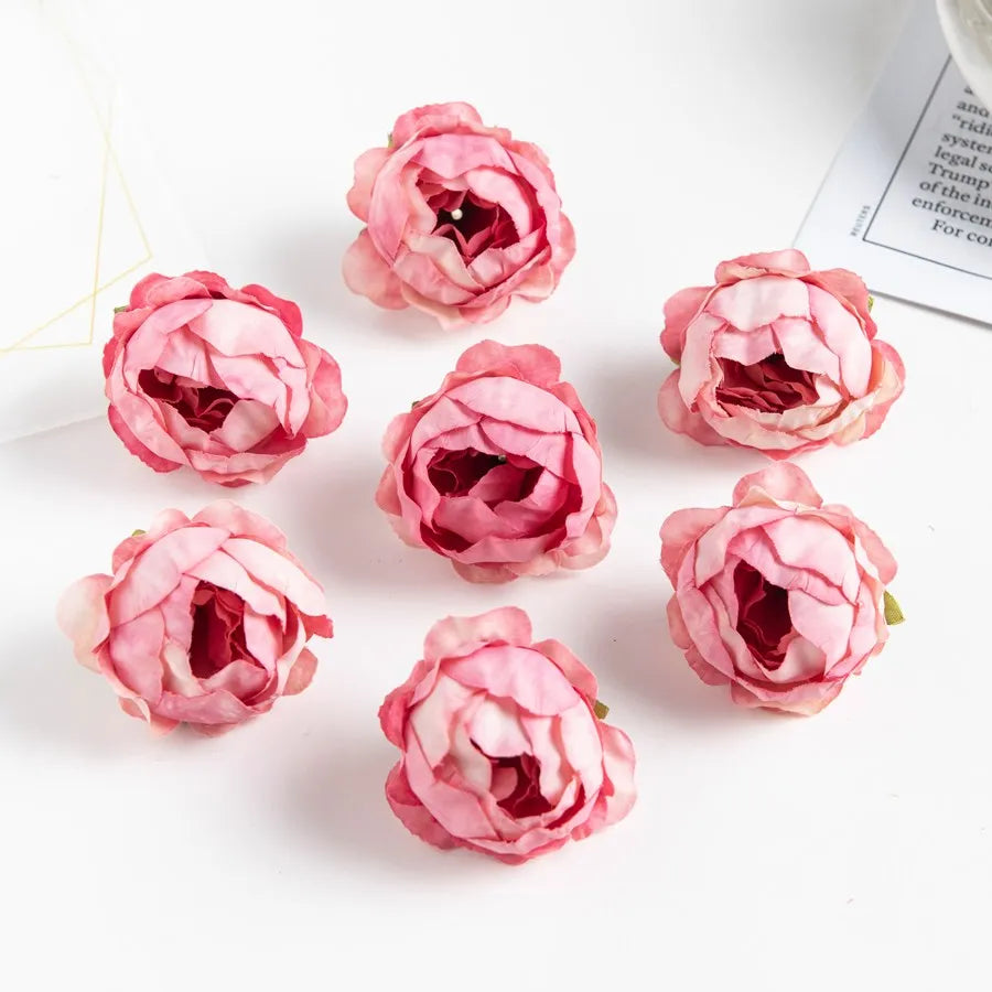 Pink Silk Peony Buds 10/50 Pcs – Artificial Flowers for Crafts Artificial Silk Flowers Axl color 2 10 pieces