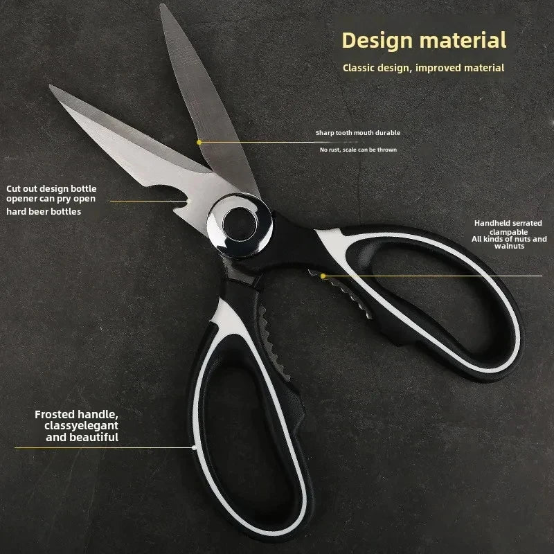 Stainless Steel Kitchen Scissors – Pizza, Salad & Food Cutting Kitchen Scissors Axl