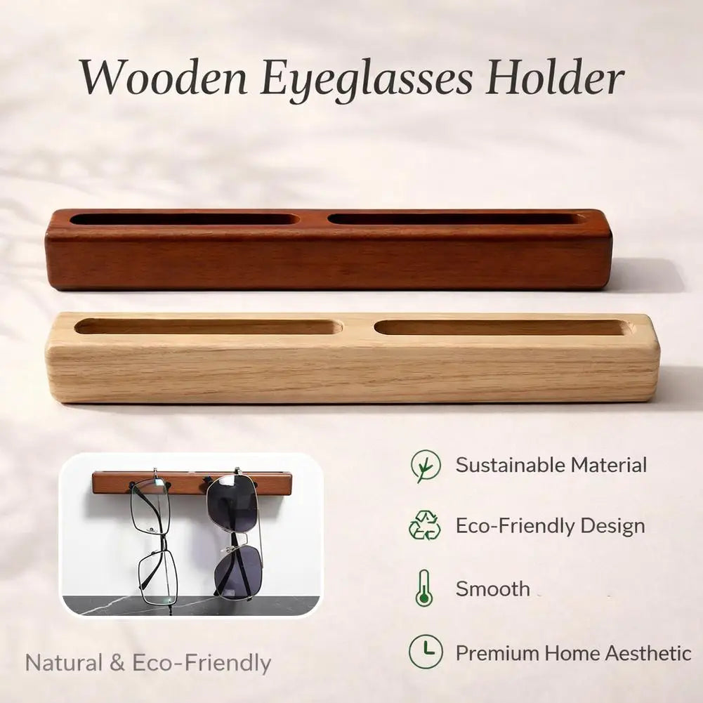 Wooden Wall-Mounted Eyeglasses & Sunglasses Display Rack Glasses Display Rack Axl