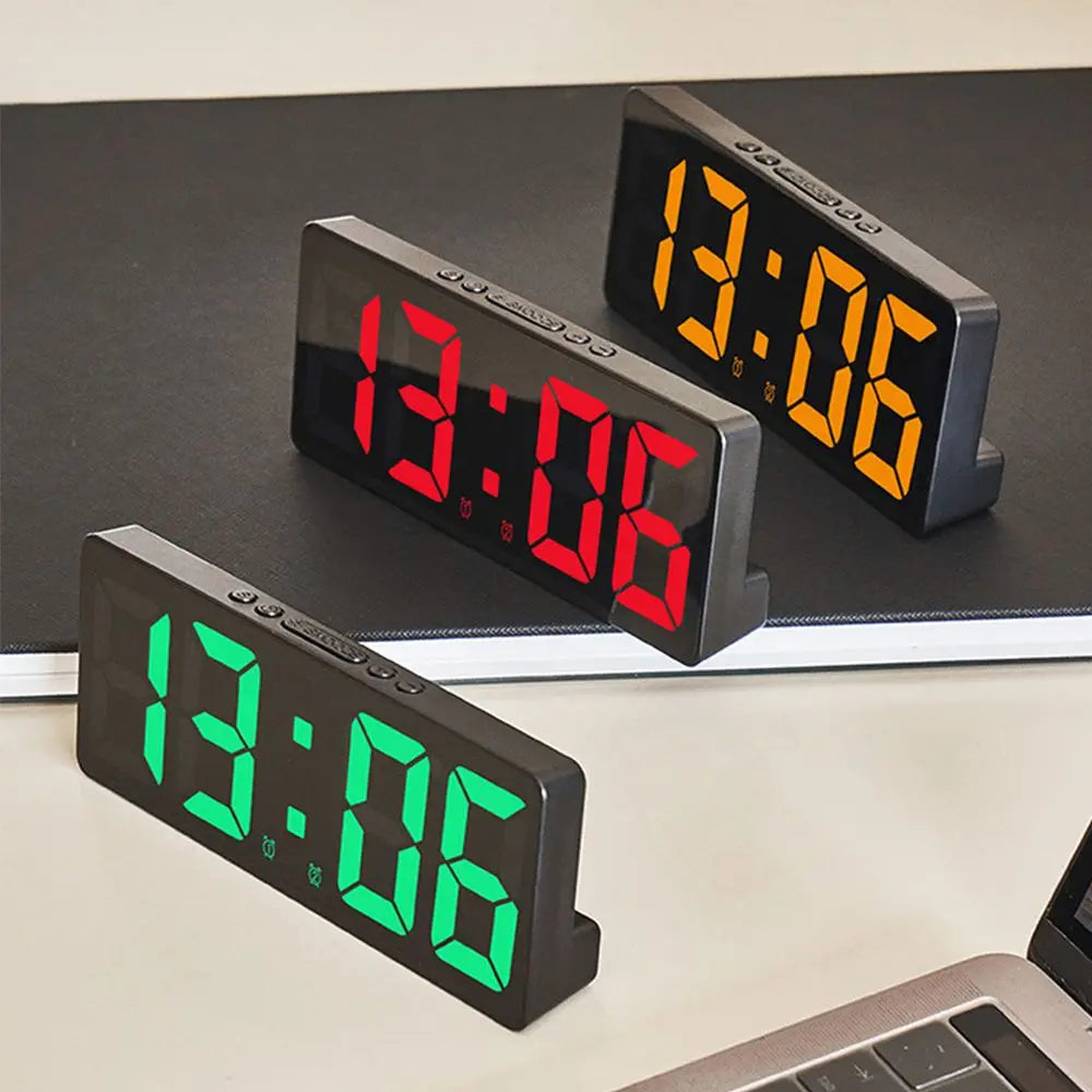 Voice Control LED Digital Alarm Clock with Temperature Display LED Alarm Clock Axl
