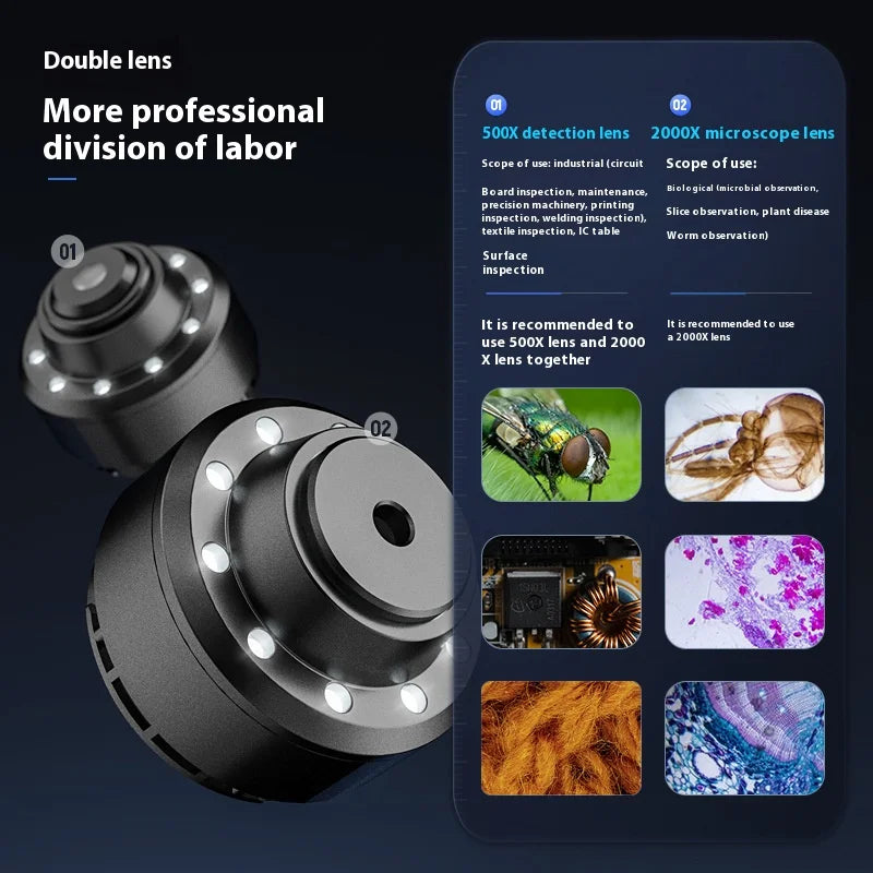 500X WiFi Digital Microscope – HD Portable Inspection Camera Digital Microscope Axl