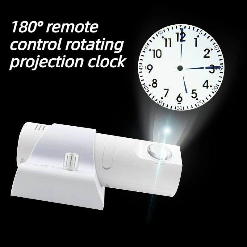 LED Projection Wall Clock – Silent Modern Multicolor Decor LED Projection Clock Axl