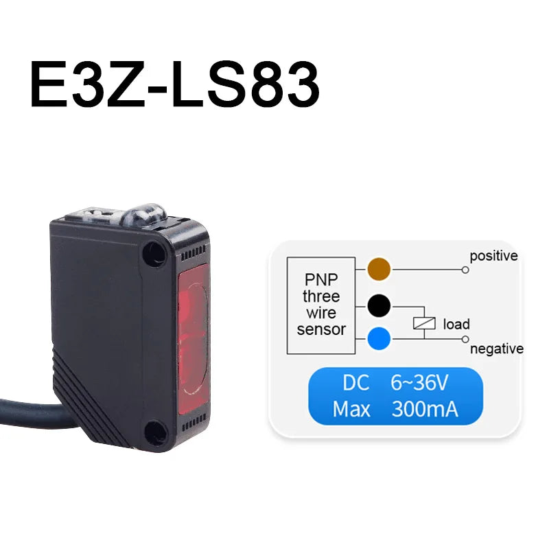 E3Z-D62 Infrared Diffuse Photoelectric Switch Sensor DC12-24V Photoelectric Switch Sensor Axl E3Z-LS83