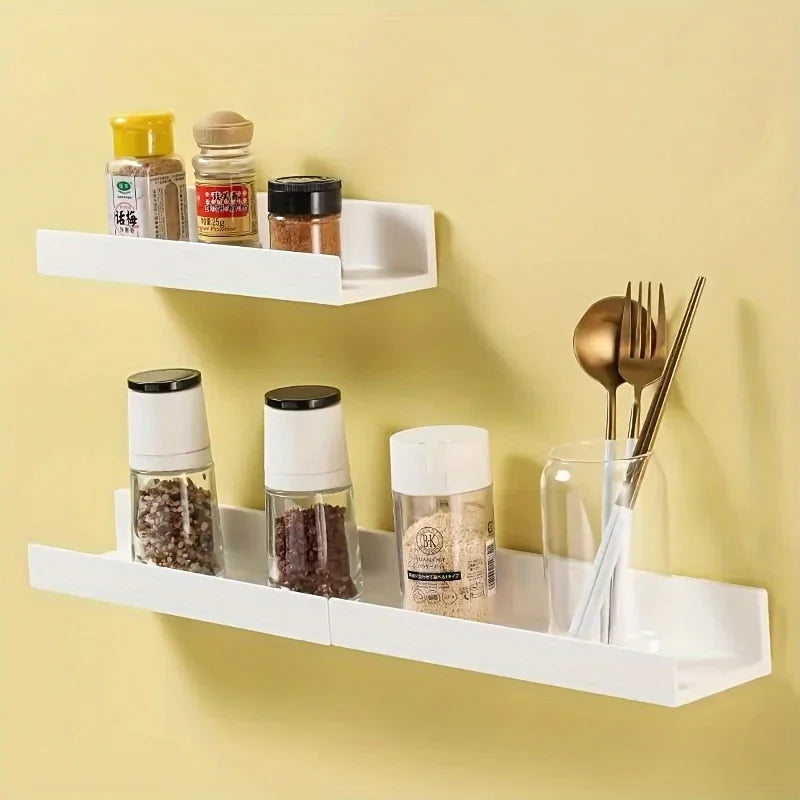 Expandable Floating Shelf – Bathroom & Kitchen Organizer Floating Wall Shelf Axl