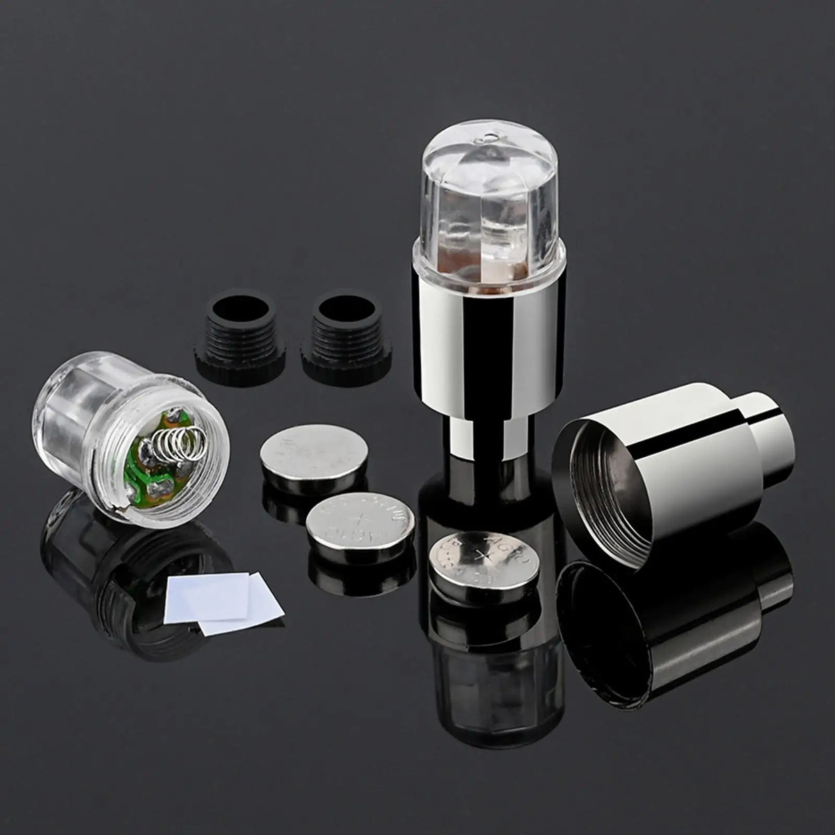 LED Tire Valve Cap Lights 2 Pcs – Car, Bike & Motorcycle Wheels LED Valve Cap Lights Axl